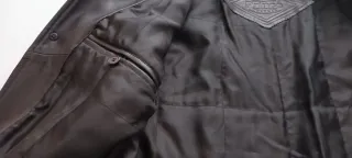 Chaqueta de piel negra caballero auténtica