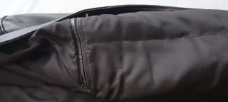 Chaqueta de piel negra caballero auténtica