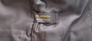 Chaqueta de piel negra caballero auténtica