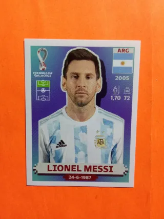 Lote 3 Cromos Messi Barcelona y Argentina