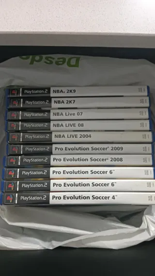 Lote Juegos PlayStation 2: NBA y Pro Evolution Soc