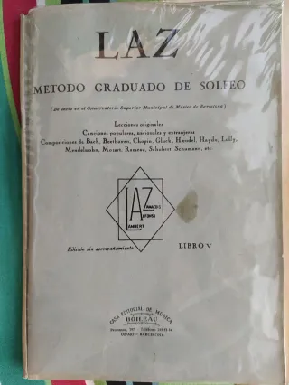 LAZ. Método Graduado de Solfeo. Libro V