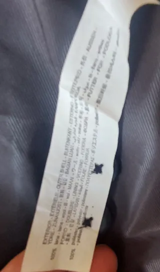 Chaqueta/Americana 100% Pura Lana Gris oscuro/Negr