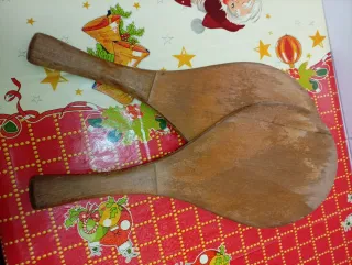 Palas de playa de madera