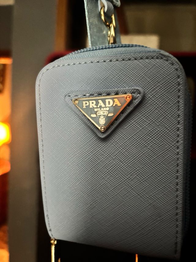 Bandolera Prada Azul con Monedero