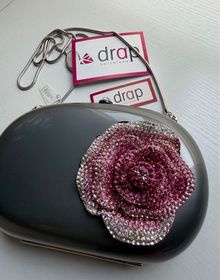Bolso joya Drap Barcelona flor pedrería