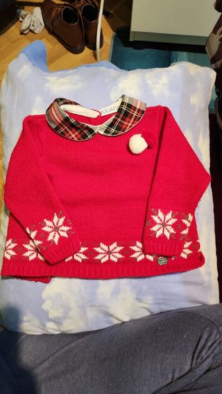 Camiseta roja bebé 0-3 meses