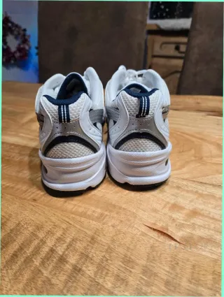 New Balance 530 Blancas Plata Azul