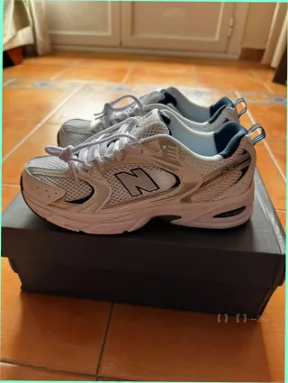 New Balance 530 Plata Blanco Marino
