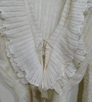 Bolero vintage lana maniche campana volan