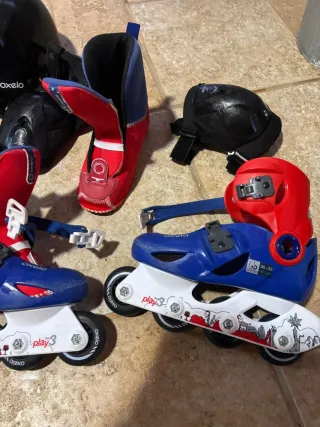 Patines Oxelo Talla 30-32 + Casco