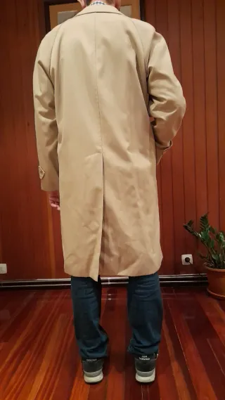 Gabardina Beige Hombre