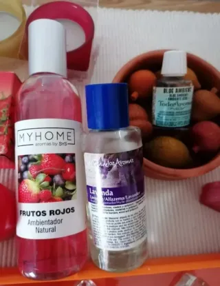 Lote velas, portavelas y esencias