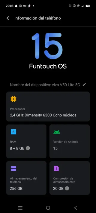 Vivo V50 Lite 5G 256 GB