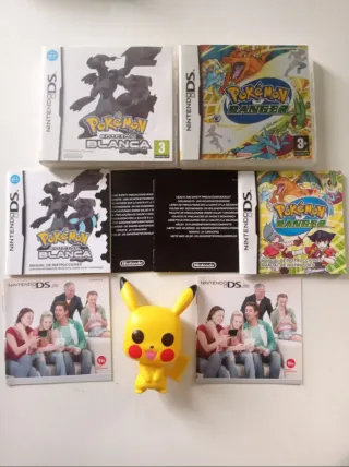 Pokémon Ranger y blanco cajas y manuales original