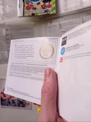 Pokémon Ranger y blanco cajas y manuales original