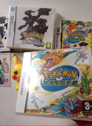 Pokémon Ranger y blanco cajas y manuales original