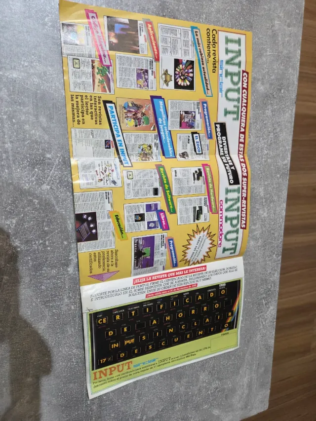 Coleccion Revista INPUT Sinclair Septiembre 1985