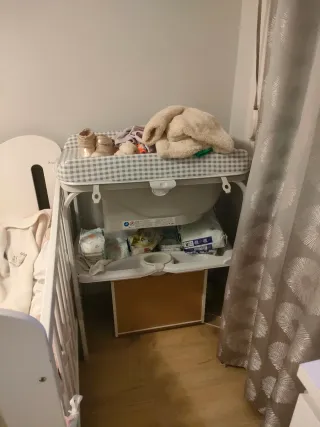 Bañera con cambiador bebé