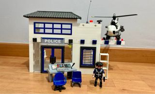 Playmobil Comisaría Policía y Helicóptero