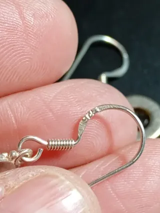 Pendientes Plata Ley cítrino