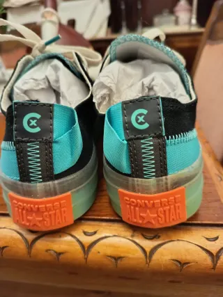 Zapatillas Converse All Star Negras y Turquesa