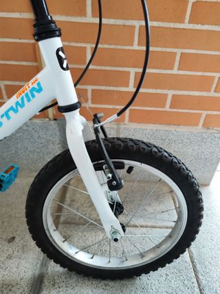 Bicicleta BTWIN INUIT 16 pulgadas blanca