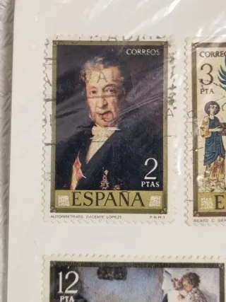 Serie francobolli Espana Pintura di 10 pezzi