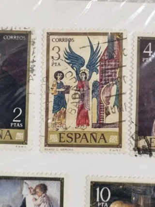 Serie francobolli Espana Pintura di 10 pezzi