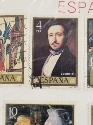 Serie francobolli Espana Pintura di 10 pezzi