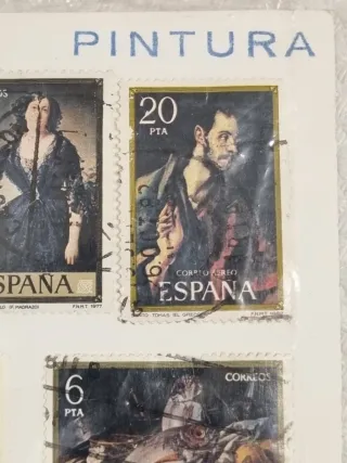 Serie francobolli Espana Pintura di 10 pezzi