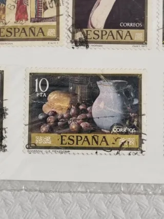 Serie francobolli Espana Pintura di 10 pezzi