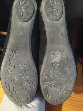 Manoletinas Marypaz Negras de terciopelo Talla 40