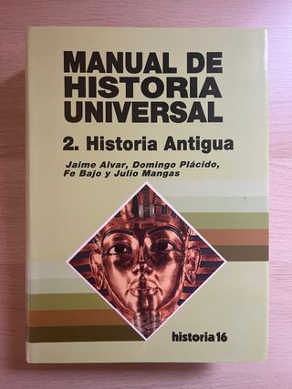 Manual de Historia Universal. Historia Antigua.