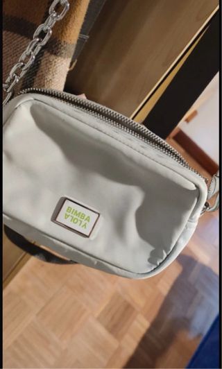 Bolso Bimba y Lola blanco y plateado