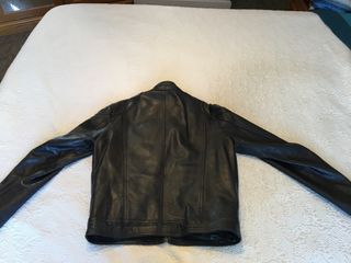 Cazadora italiana piel negra T.50
