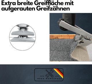 Garra de Tracción NPEX–extractor suelos-alfombras