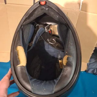 Casco de moto negro CABERG