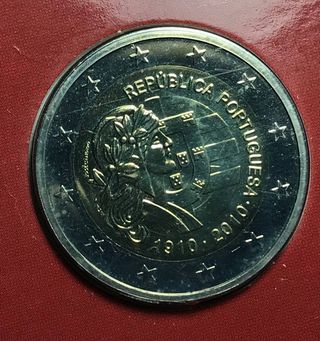 2 Euros Blíster Portugal 2010 Centenario República