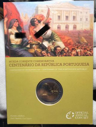 2 Euros Blíster Portugal 2010 Centenario República