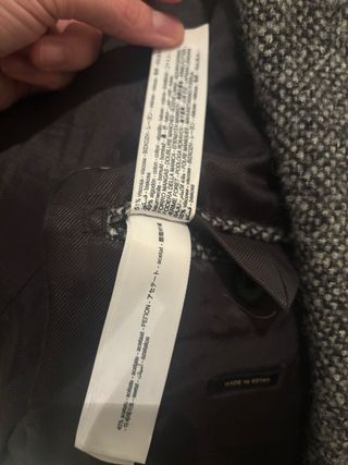 Abrigo Massimo Dutti gris 51% lana