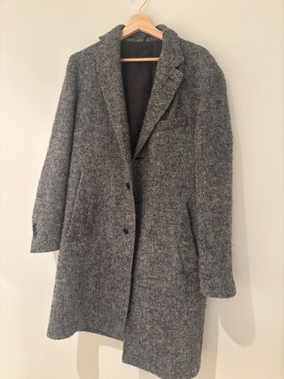 Abrigo Massimo Dutti gris 51% lana
