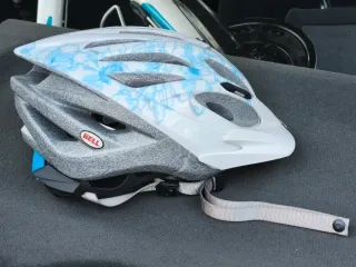 Bicicleta Montaña Rockrider Blanca y Azul