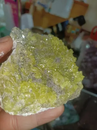 Lotto di zolfo e fluorite