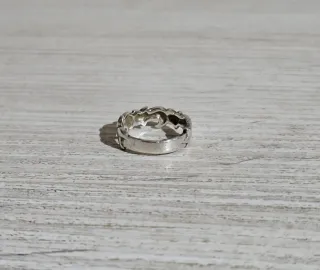 Anillo Plata Luna y Estrella