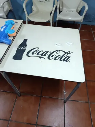 Sillas y mesas Coca-Cola y Pepsi Terraza Plástico