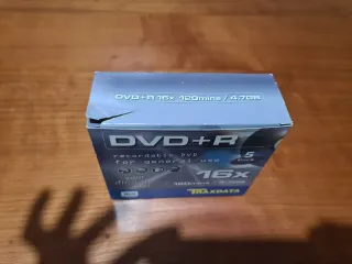 5 DVD+R Traxdata 16x 4.7GB