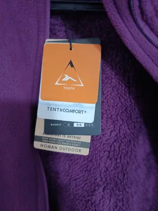 Chaqueta polar morada mujer Talla L