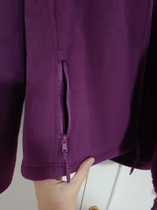 Chaqueta polar morada mujer Talla L