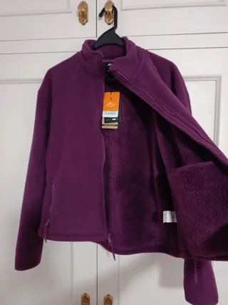 Chaqueta polar morada mujer Talla L